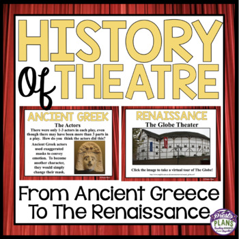 Preview of History of Theater Presentation - Ancient Greece, Medieval, & Renaissance Lesson