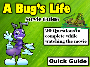 Preview of A Bug's Life (1998) - 20 Movie Questions with Answer Key (Quick Guide)