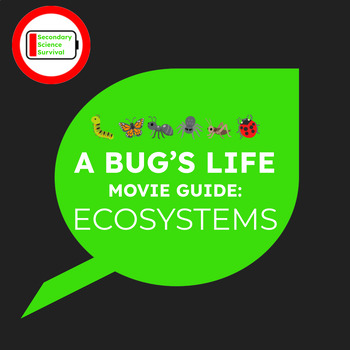 Preview of EDITABLE: A Bug's Life Movie Questions - Ecosystems