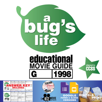 Preview of A Bug's Life Movie Guide | Questions | Worksheet | Google Formats (G - 1998)