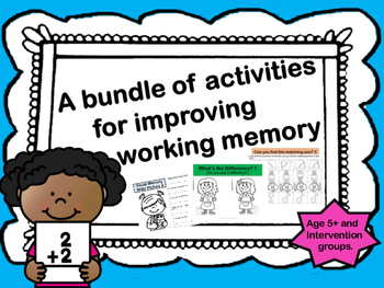 Preview of A Bundle of Activities to improve Working Memory