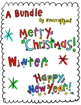 Preview of A Bundle of Christmas, Winter, and New Year Sheets