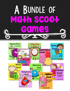 Preview of A Bundle of Math Scoot Games