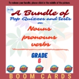 A Bundle of Pop Quizzes and Tests on Pronouns,Nouns and Ve