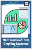 Math Bundle of Three Graphing Resources:  Unique Hands-On 