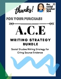 A.C.E. Writing Strategy for Social Studies Constructed Res