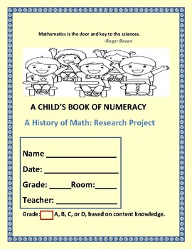 Preview of A CHILD'S BOOK OF NUMERACY: A RESEARCH PROJECT