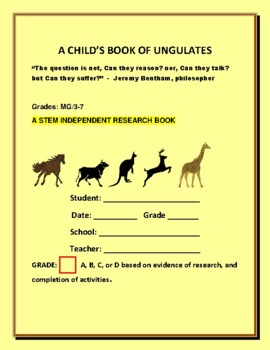 Preview of A CHILD'S BOOK OF UNGULATES: A ZOOLOGY INDEPENDENT RESEARCH BOOK