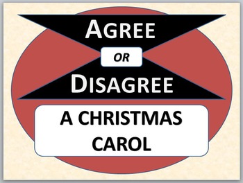 Preview of A CHRISTMAS CAROL - Agree or Disagree Pre-reading Activity