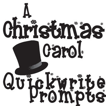 Preview of A CHRISTMAS CAROL Quickwrite Journal Questions Bellringer Writing Warmup Prompts