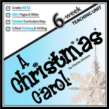 Preview of A CHRISTMAS CAROL Novel Study Unit Plan - Pre-reading Activities Charles Dickens