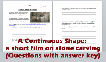 Preview of A CONTINUOUS SHAPE - Q& A For A Short Film on Stone Carving