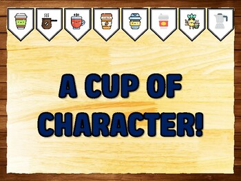 Preview of A CUP OF CHARACTER! Coffee Bulletin Board Kit & Door Décor