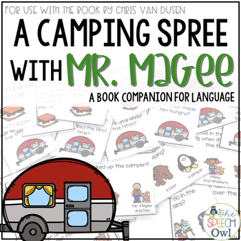 Preview of A Camping Spree With Mr. Magee A Book Companion for Speech and Language