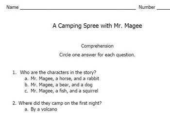 a camping spree with mr magee