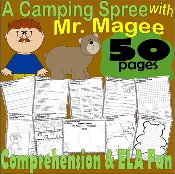 Preview of A Camping Spree with Mr. Magee Read Aloud Book Companion Reading Comprehension