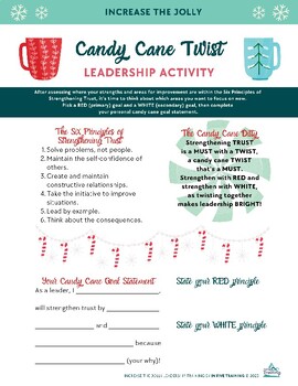 Preview of A Candy Cane Twist on Trust (Increase the Jolly Program)