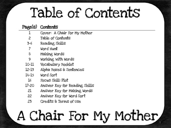 A Chair For My Mother 2nd Grade Harcourt Storytown Lesson 21