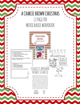 Preview of A Charlie Brown Christmas Activity Workbook