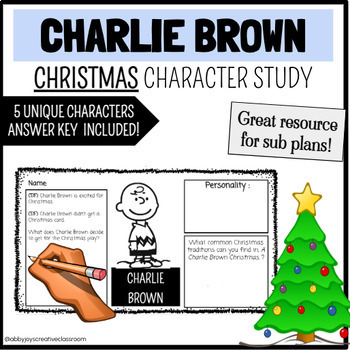 Preview of A Charlie Brown Christmas Character Study, Movie Guide / Christmas!