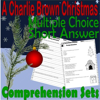 Preview of A Charlie Brown Christmas Reading Test QUIZ Multiple Choice & Short Answer