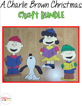 Preview of A Charlie Brown Christmas Inspired Craft BUNDLE 