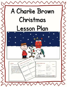 Preview of A Charlie Brown Christmas Lesson Plan