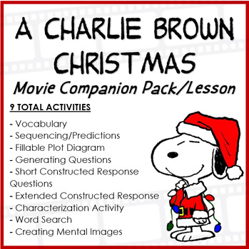 Preview of A Charlie Brown Christmas Movie Companion Pack/ Lesson Plan