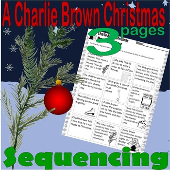 Preview of A Charlie Brown Christmas Story Sequencing