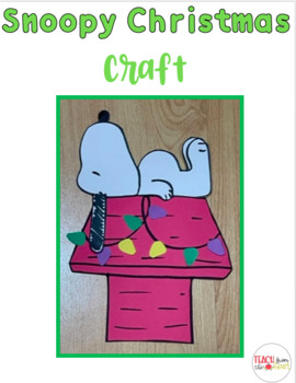 Preview of A Charlie Brown Inspired Christmas Craft  