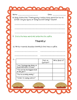 A Charlie Brown Thanksgiving Activity Packet By Learning Laughing Leading