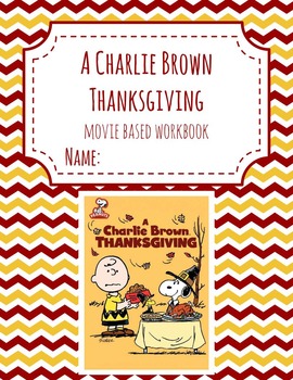 Preview of A Charlie Brown Thanksgiving Activity Packet