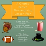 A Charlie Brown Thanksgiving Lesson Plan
