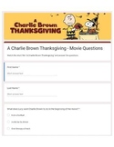 A Charlie Brown Thanksgiving Movie Questions - Google Form