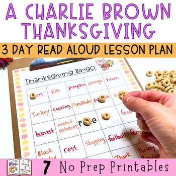 Preview of A Charlie Brown Thanksgiving | Thanksgiving Week Read Aloud & Activities