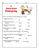 A Charlie Brown Thanksgiving Video Guide Questions-FUN!!