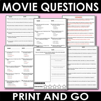 A Charlie Brown Valentine Movie Guide: Questions + Activities + Answers ...
