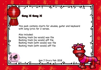A Chinese New Year Song Charts For Ukulele Guitar And Keyboard By Vivace2309