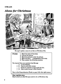 A Christmas Carol 10 Chapter Novel with Student Activities and Answer Keys