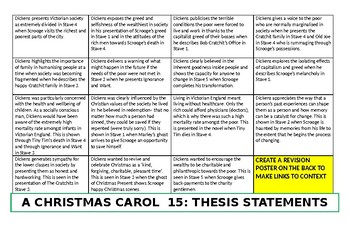 thesis statement on a christmas carol