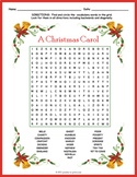 CHARLES DICKENS: A CHRISTMAS CAROL Word Search Puzzle Work