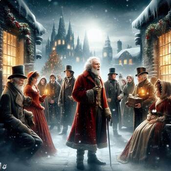 Preview of A Christmas Carol (2009) Movie Viewing Guide: Summary/Vocabulary/Questions