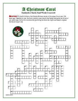 A CHRISTMAS CAROL Crossword - WordMint