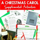 A Christmas Carol Activities Supplemental DIGITAL and PRINT