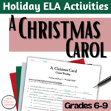 A Christmas Carol Activities Unit Plan | Middle School
