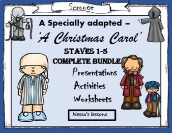 Preview of A Christmas Carol (Adapted) Staves 1-5