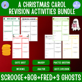 A Christmas Carol Characters+Ghosts 6 Revision Sheets BUNDLE