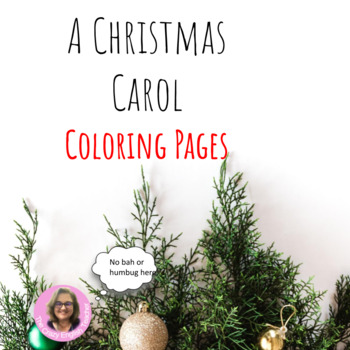 Preview of A Christmas Carol Coloring Pages Mini Posters Distance Learning