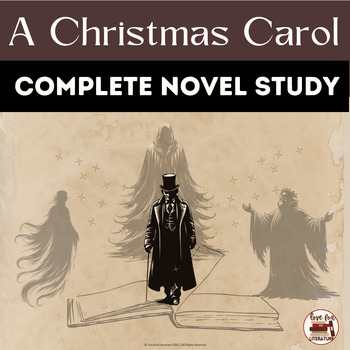 Preview of A Christmas Carol Complete Novel Study with Answer Keys