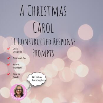 Preview of A Christmas Carol Writing Prompts Distance Learning CCSS